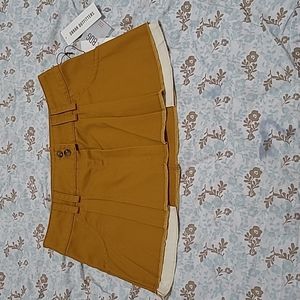 Women's Urban Outfitters BDG Sydney Pleated Low Rise Mini Skirt, Brown, Size Med